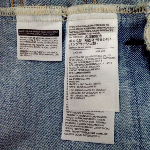 Levi's The Trucker Jacket Stonewash Denim Regular Fit Men's Size Small NWT - Picture 15 of 17